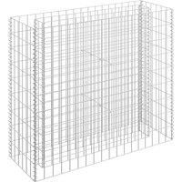 Vidaxl Gabion Raised Bed Galvanised Steel 90X30X90 cm