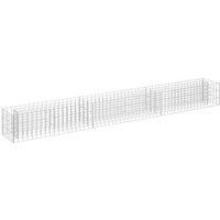Vidaxl Gabion Raised Bed Galvanised Steel 270X30X30 cm