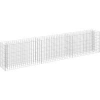 Vidaxl Gabion Raised Bed Galvanised Steel 270X30X60 Cm
