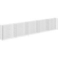 Vidaxl Gabion Raised Bed Galvanised Steel 450X30X90 Cm