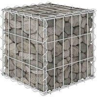 vidaXL Cube Gabion Raised Bed - Versatile Steel Wire Garden and Patio Planter – Rustproof, Weather-resistant with Easy Assembly – 30x30x30 cm