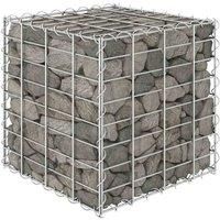 Cube Gabion Raised Bed Steel Wire Outdoor Pot Raised Bed Multi Sizes vidaXL