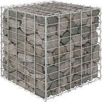 Cube Gabion Raised Bed Steel Wire Outdoor Pot Raised Bed Multi Sizes vidaXL