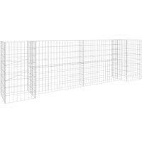 Vidaxl H-shaped Gabion Planter Steel Wire 260X40X80 cm