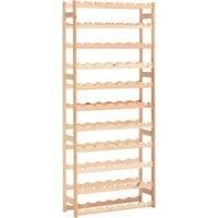 vidaXL Solid Pinewood Wine Rack - Large Capacity, 77-Bottle Freestanding Storage Unit, Easy to Assemble, Customizable Design for Kitchen or Dining Room
