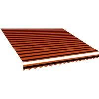 Vidaxl Awning Top Sunshade Canvas Orange And Brown 450X300 cm
