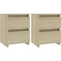 Bedside Cabinet Nightstand End Table Bed Side Table Engineered Wood vidaXL