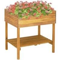 Vidaxl Raised Garden Planter 78.5x58.5x78.5cm Acacia Wood