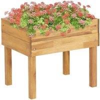 Vidaxl Raised Garden Planter 50x40x45cm Solid Acacia Wood