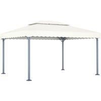 Vidaxl Gazebo 400X300 Cm Cream Aluminium