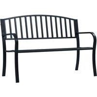 Garden Bench Outdoor Bench Seat Patio Park Balcony Bench Chair Steel vidaXL