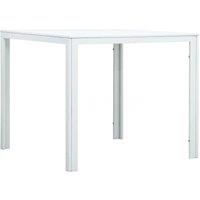 Vidaxl Coffee Table White 78X78X74 Cm Hdpe Wood Look