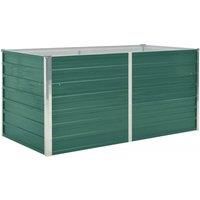Vidaxl Raised Garden Bed 160x80x77cm Galvanised Steel Green
