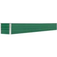 Vidaxl Garden Raised Bed Galvanised Steel 320x40x45cm Green