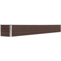 Vidaxl Garden Raised Bed Galvanised Steel 320x40x45cm Brown