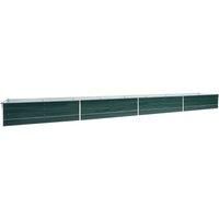 Vidaxl Garden Raised Bed Galvanised Steel 600x80x45cm Green