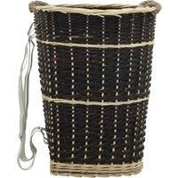 Firewood Backpack with Carrying Belt Natural Willow Basket Multi Sizes vidaXL