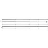 vidaXL 5-Bar Field Gate in Galvanised Steel - Silver - Diverse size range (150-400) x90 cm - Comes with a Self-locking gate catch - Designed with 3 retractable connectors