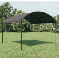 "vidaXL Sunshade Awning 3x4m - Anthracite and Black, Steel Frame with 100% Polyester Cover, Suitable for Patios, Gardens and Decks"
