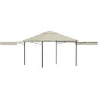 vidaXL Gazebo with Double Extended Roofs 3x3x2.75 m Cream 180 g/m£
