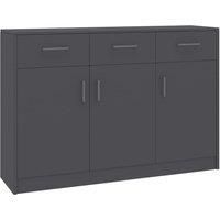 vidaXL Sideboard Grey 110x30x75 cm Engineered Wood