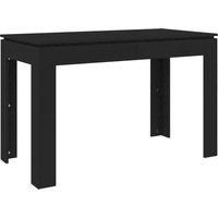vidaXL Dining Table Black 120x60x76 cm Engineered Wood