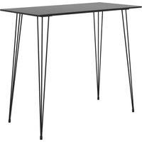 Bar Table 120x60x105cm Kitchen Bistro Dinner Counter Desk Black/White vidaXL