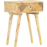 Solid Mango Wood Bedside Cabinet 43x30x58cm Nightstands Sideboards Desk vidaXL