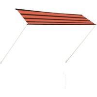 Vidaxl Retractable Awning 300X150 cm Orange And Brown