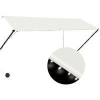 Vidaxl Retractable Awning With LED 300X150 cm Cream
