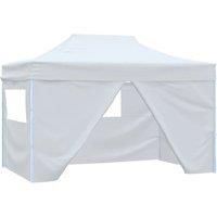 Vidaxl Foldable Party Tent With 4 Sidewalls 3X4.5 M White