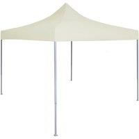 Vidaxl Professional Folding Party Tent 2x2 M Steel Cream