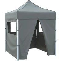 vidaXL Professional Folding Party Tent with 4 Sidewalls - UV- and Water-Resistant, Easy to Assemble, Portable, Ideal for Outdoor Events
