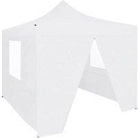 Vidaxl Professional Folding Party Tent With 4 Sidewalls 2x2 M Steel White