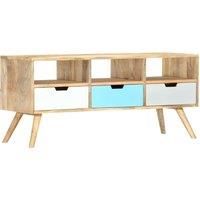 vidaXL TV Cabinet 110x35x48 cm Solid Mango Wood