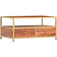 vidaXL Coffee Table 90x50x40 cm Solid Acacia Wood