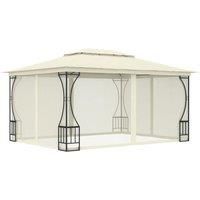 Vidaxl Gazebo With Nets 300x400x265cm Cream