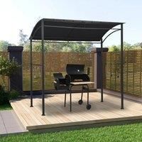 vidaXL - BBQ Gazebo 215x150x220 cm, Anthracite Coloured, Solid Steel Frame, Weather-Resistant Fabric Roof, 10 hooks, Easy Assembly