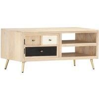 Couchtisch 90×45×40 cm Massivholz Mango