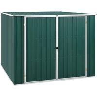 Vidaxl Garden Shed Green 195x198x159cm Galvanised Steel