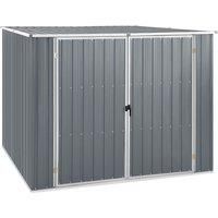 Vidaxl Garden Shed Grey 195x198x159cm Galvanised Steel