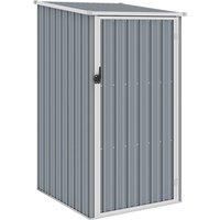 Vidaxl Garden Shed 87X98X159 Cm Galvanised Steel - Grey