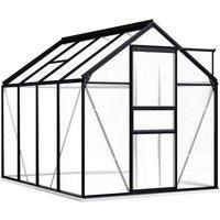 vidaXL Greenhouse with Base Frame Anthracite Aluminium 4.75 m² Conservatory