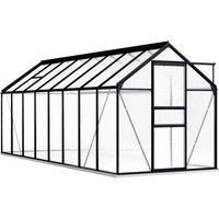 vidaXL Greenhouse w/ Base Frame Anthracite Aluminium 9.31 m2