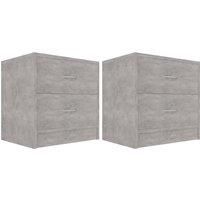 1/2x Bedside Cabinet Chipboard Nightstands Storage Unit Black/White vidaXL