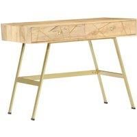 Vidaxl Writing Desk With Drawers 100X55X75 Cm Solid Mango Wood