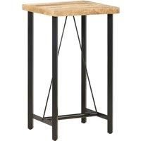 vidaXL Bar Table 60 x 60 x 107 cm Rough Mango Wood