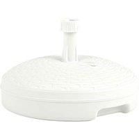 vidaXL Umbrella Base Sand/Water Filled 20 L White Plastic