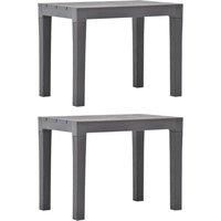 2x Garden Benches Plastic Outdoor Backyard Seat Furniture Multi Colours vidaXL
