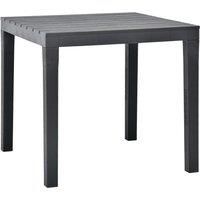 Garden Table 78cm Plastic Outdoor Terrace Stand Furniture Multi Colours vidaXL
